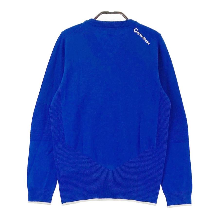 【新品•未使用】TAYLOR MADE テーラーメイド ニット セーター TAYLOR MADE テーラーメイド ニット セーター ブルー系 M ゴルフ