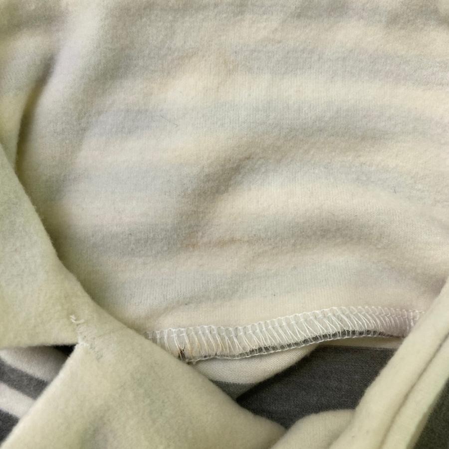 ARCHIVIO アルチビオ 襟付き 長袖Tシャツ ボーダー柄 グレー系