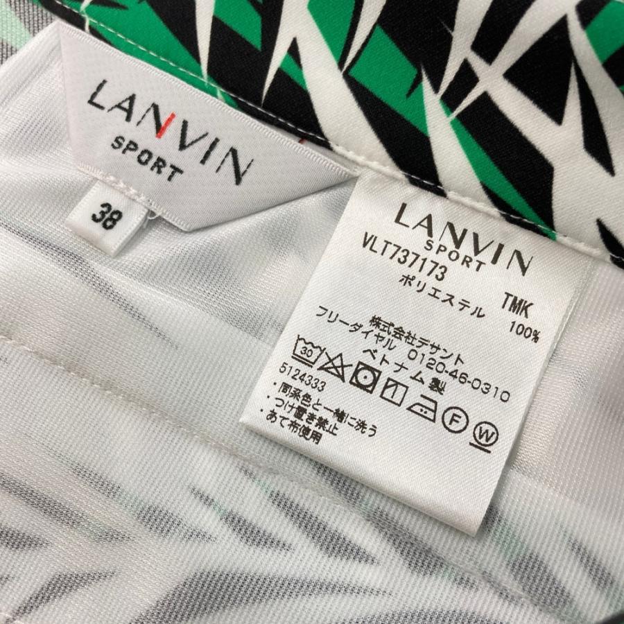 LANVIN SPORT ランバン スポール スカート 総柄 ホワイト系 38 ゴルフ