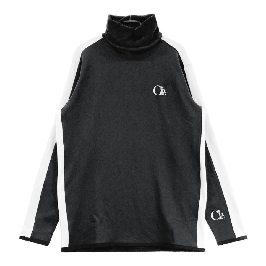 【新品未使用】CPG ハイネック ブラックシャツ CPG GOLF シーピージーゴルフ 長袖ハイネックTシャツ ブラック系 3