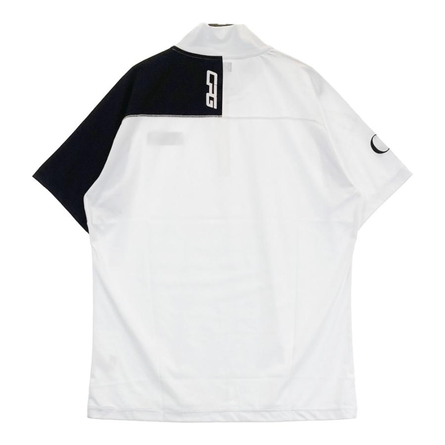 新品未使用タグ付き CPG GOLF シーピージーゴルフ 半袖 CPG GOLF シーピージーゴルフ 半袖ハーフジップTシャツ ホワイト