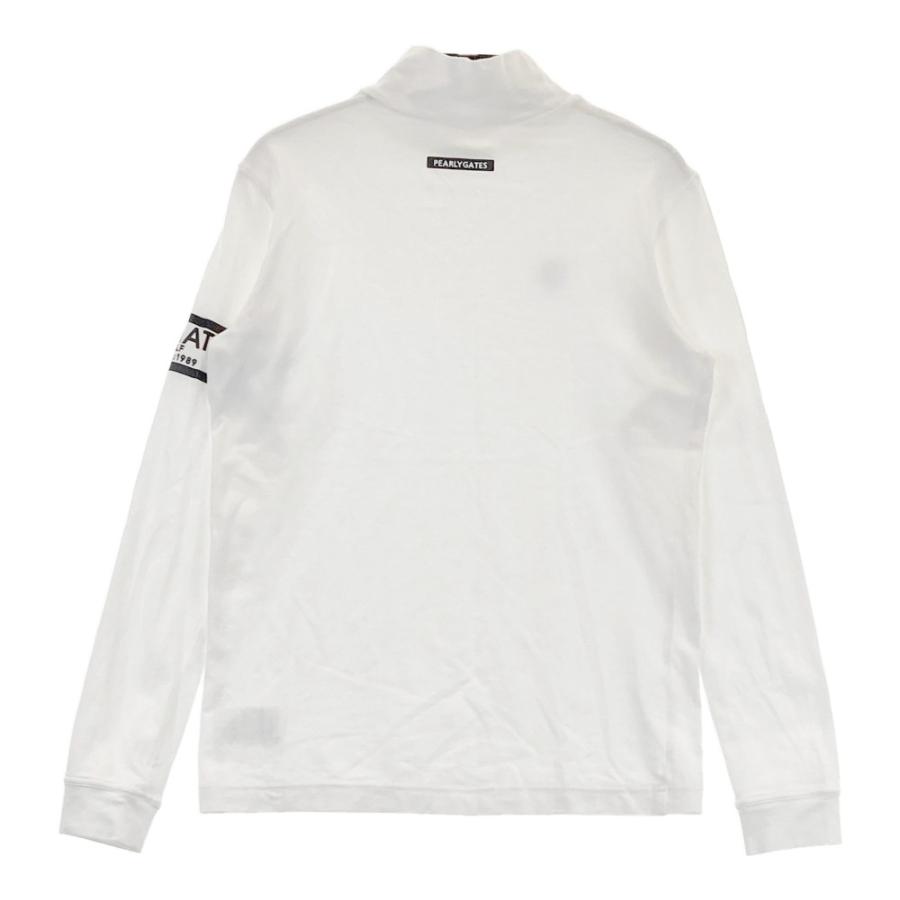サイズ：0 PEARLY GATES パーリーゲイツ  長袖 Tシャツ プリント  ホワイト系 [240101465671] ゴルフウェア レディース ストスト PEARLY GATES パーリーゲイツ 長袖 Tシャツ プリント ホワイト系