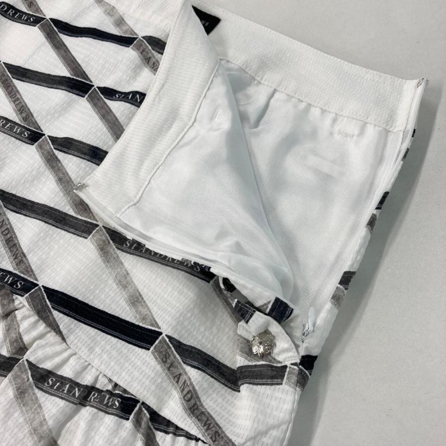 ST ANDREWS セントアンドリュース スカート 総柄 ホワイト系 L