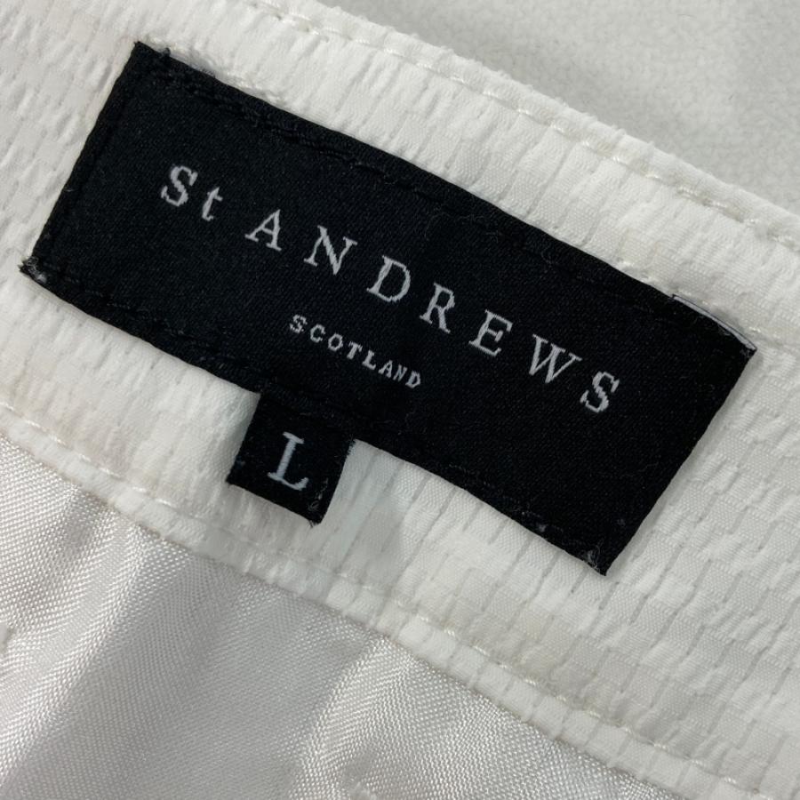 セントアンドリュース　S ゴルフ　スカート　ホワイト　総柄 ST ANDREWS セントアンドリュース スカート 総柄 ホワイト系 L