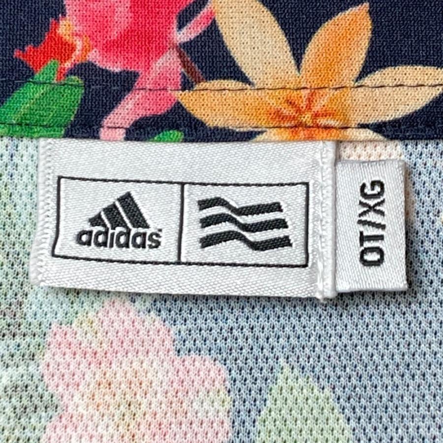 ADIDAS GOLF アディダスゴルフ ;N65975 半袖ポロシャツ 刺繍 花柄