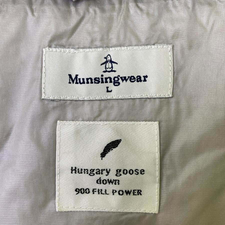 MUNSING WEAR マンシングウェア ダウンベスト グレー系 L ゴルフウェア