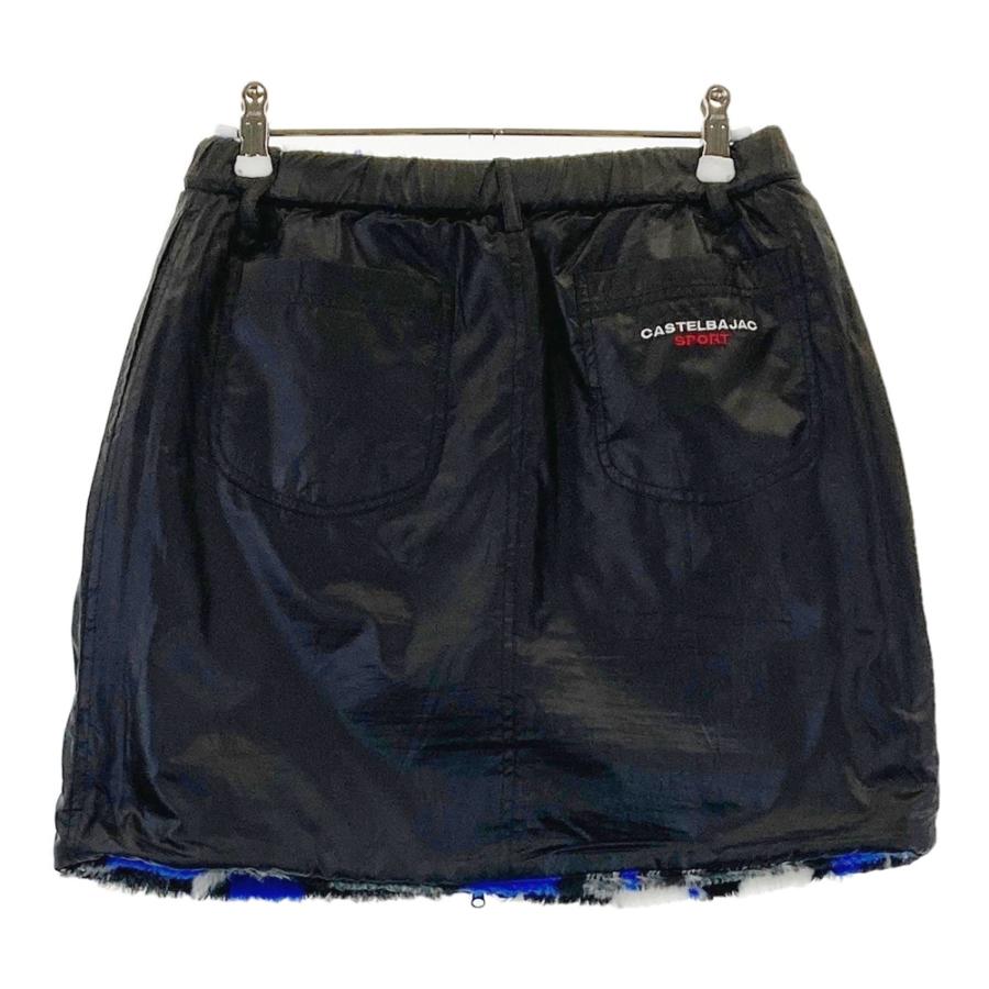 CASTELBAJAC カステルバジャック リバーシブルスカート ボア ロゴ×総柄