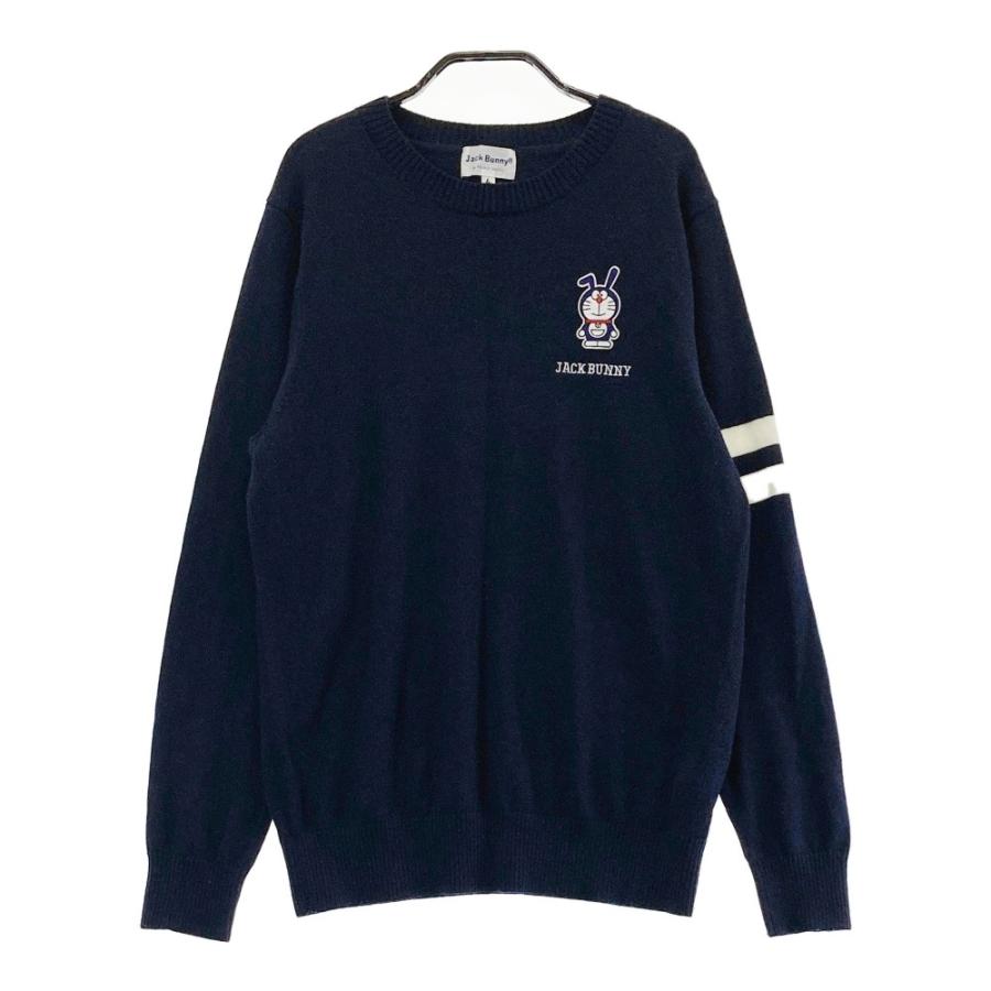 ゴルフウェア ジャックバニー ドラえもん ニット ネイビー 0 JACK BUNNY ジャックバニー ニット セーター ドラえもん
