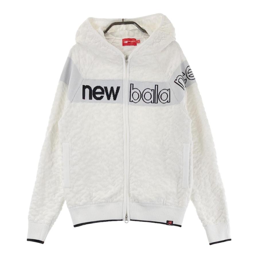 サイズ：1 NEW BALANCE GOLF ニューバランス  フード付長袖 ジップジャケット レオパード ヒョウ柄 ホワイト系 [240101468167] ゴルフウェア レディース ストスト NEW BALANCE GOLF ニューバランス フード付長袖 ジップ