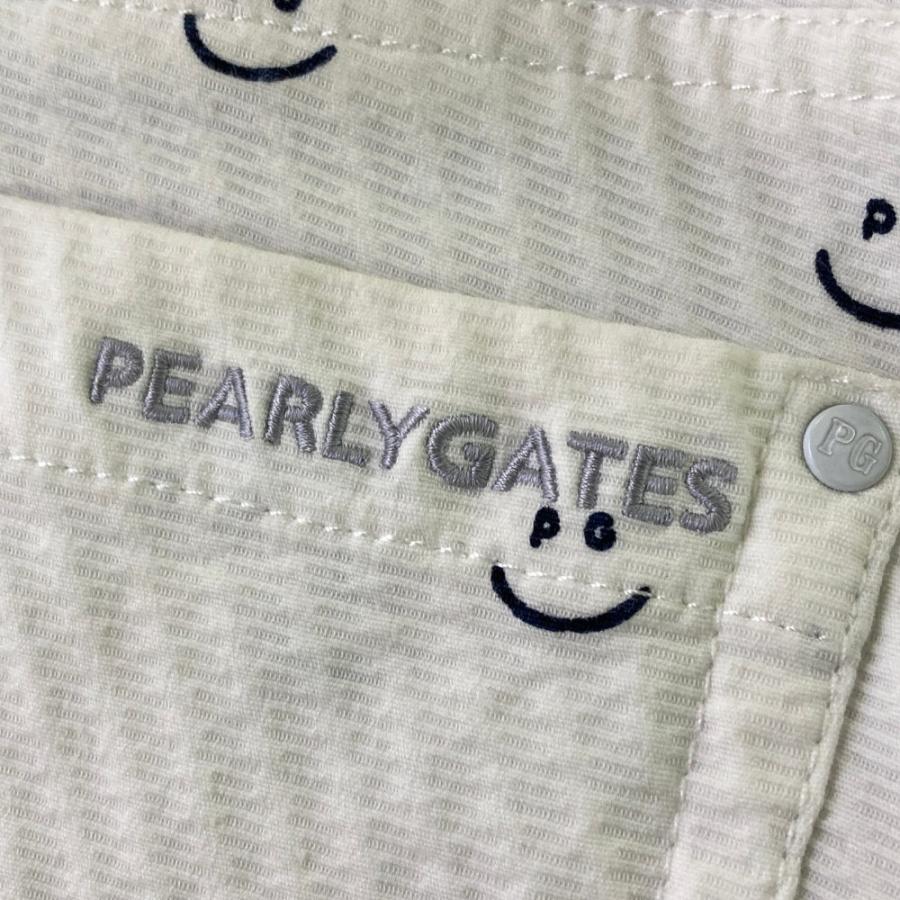 サイズ：0 PEARLY GATES パーリーゲイツ 2023年モデル ストレッチスカート 総柄 ホワイト系 [240101468249] ゴルフウェア レディース ストスト PEARLY GATES（パーリーゲイツ） 2023年モデル ストレッチスカート 総