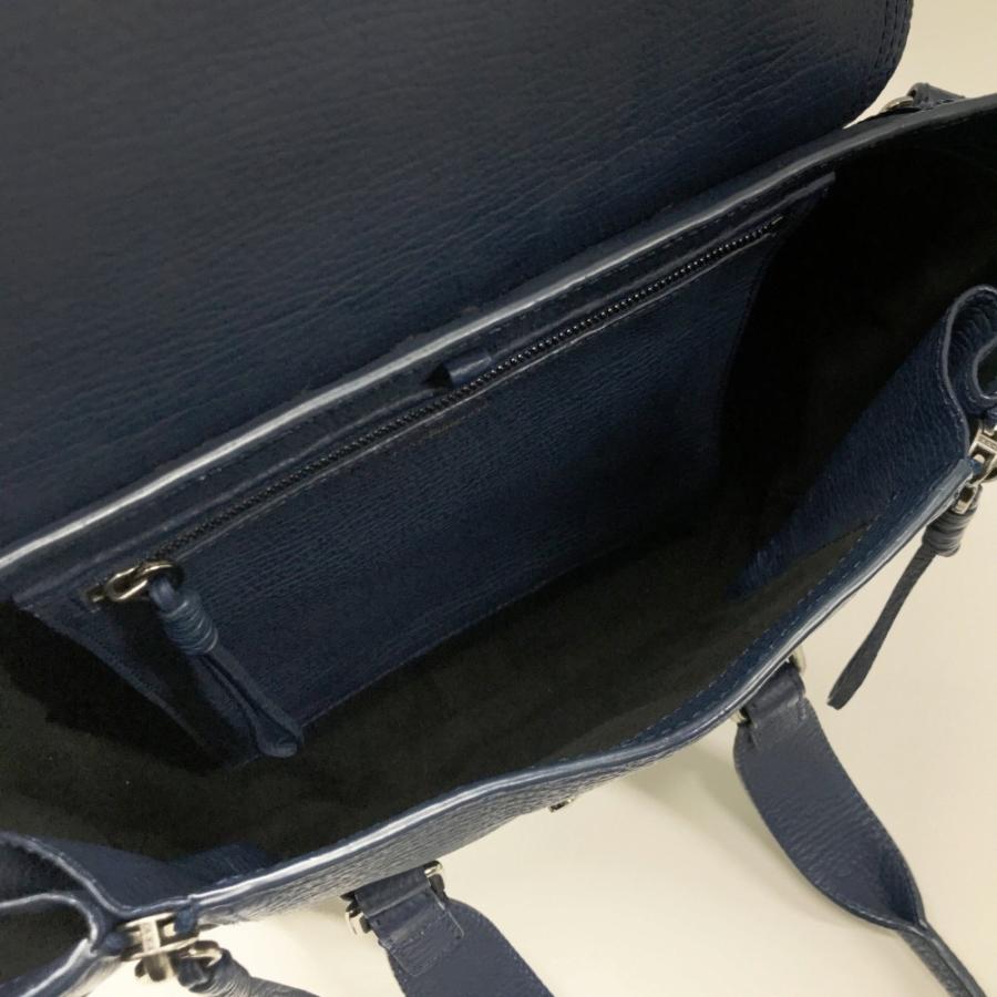 美品3.1フィリップリム　サッチェルバッグ　ネイビー 3.1PHILLIP LIM 3.1 フィリップ リム 2WAY サッチェルバッグ ネイビー