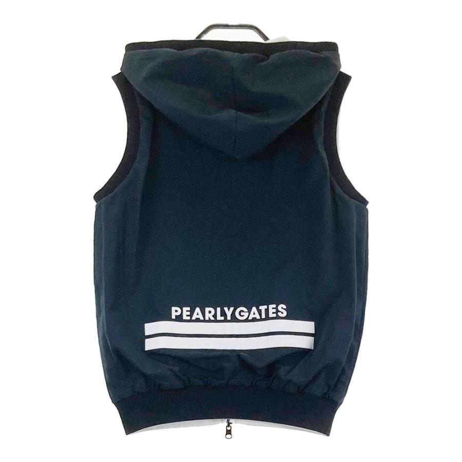 パーリーゲイツ リバーシブル フード付き ベスト ホワイト PEARLY GATES パーリーゲイツ リバーシブルベスト ホワイト系 1