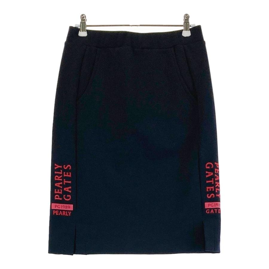 未使用 タグ付 PEARLYGATES パーリーゲイツ ネイビー スカート1 M 新品タグ付 パーリーゲイツ ゴルフスカート ネイビー 22年モデル