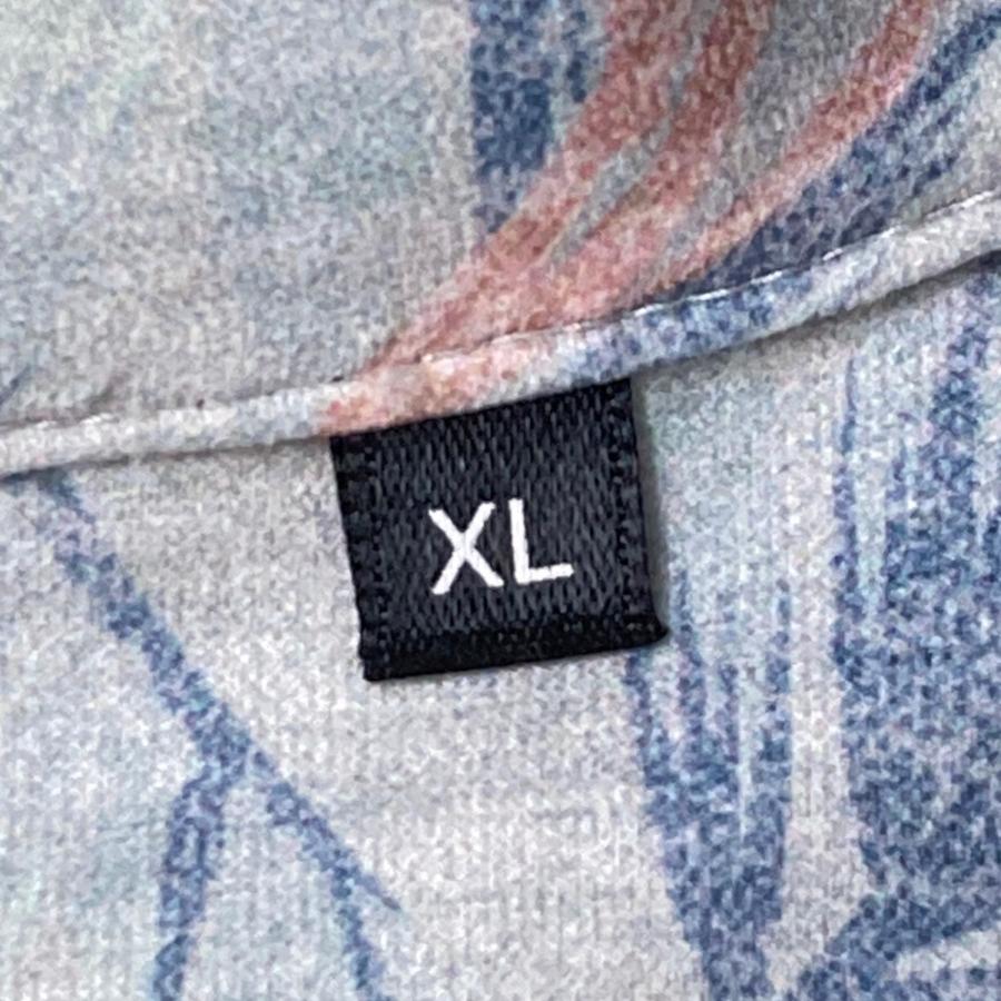 TRAVISMATHEW トラビスマシュー 半袖ポロシャツ ロゴ刺繍 総柄 グレー