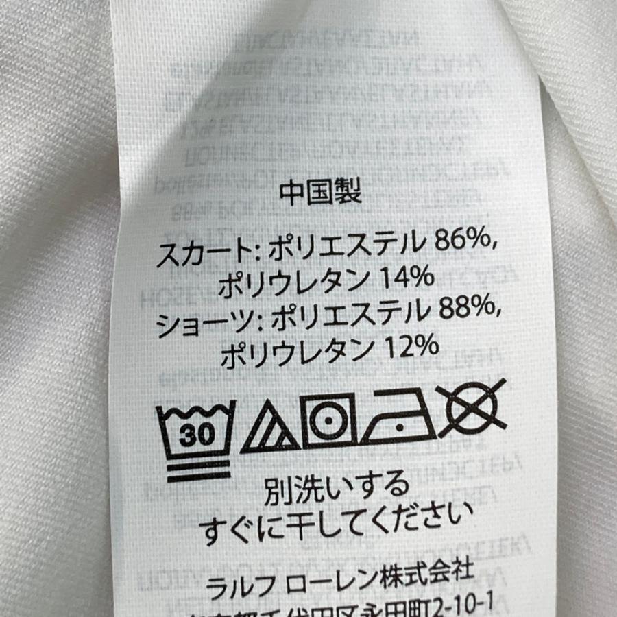 RLX ラルフローレン インナー付 スカート 総柄 ホワイト系 160/72A