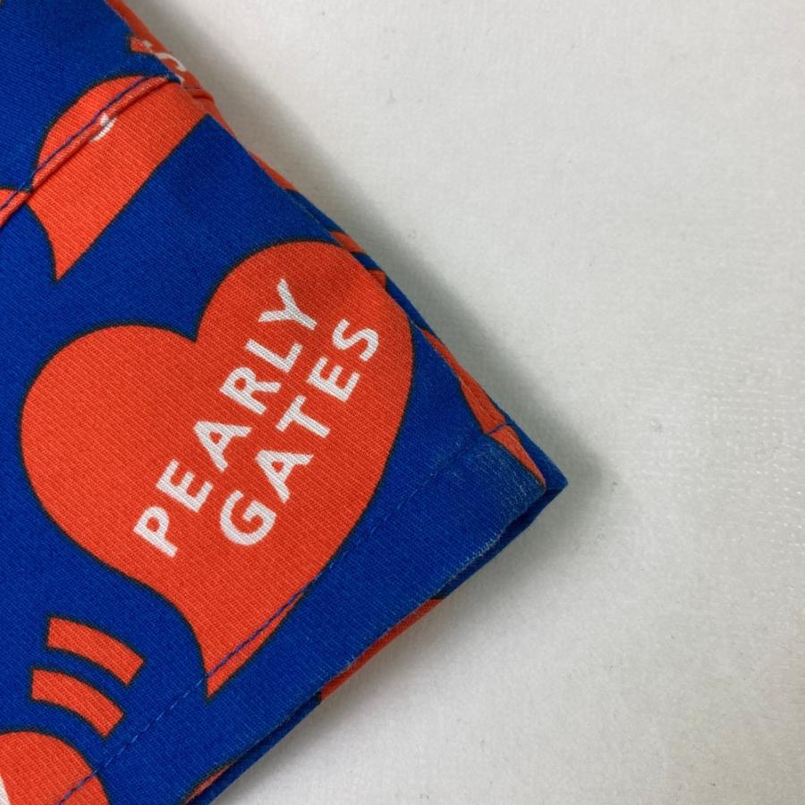 新品未使用　タグ付き　パーリーゲイツ　ストレッチスカート　ベルト付き　ハート総柄 PEARLY GATES パーリーゲイツ ストレッチスカート ロゴ×ハート柄