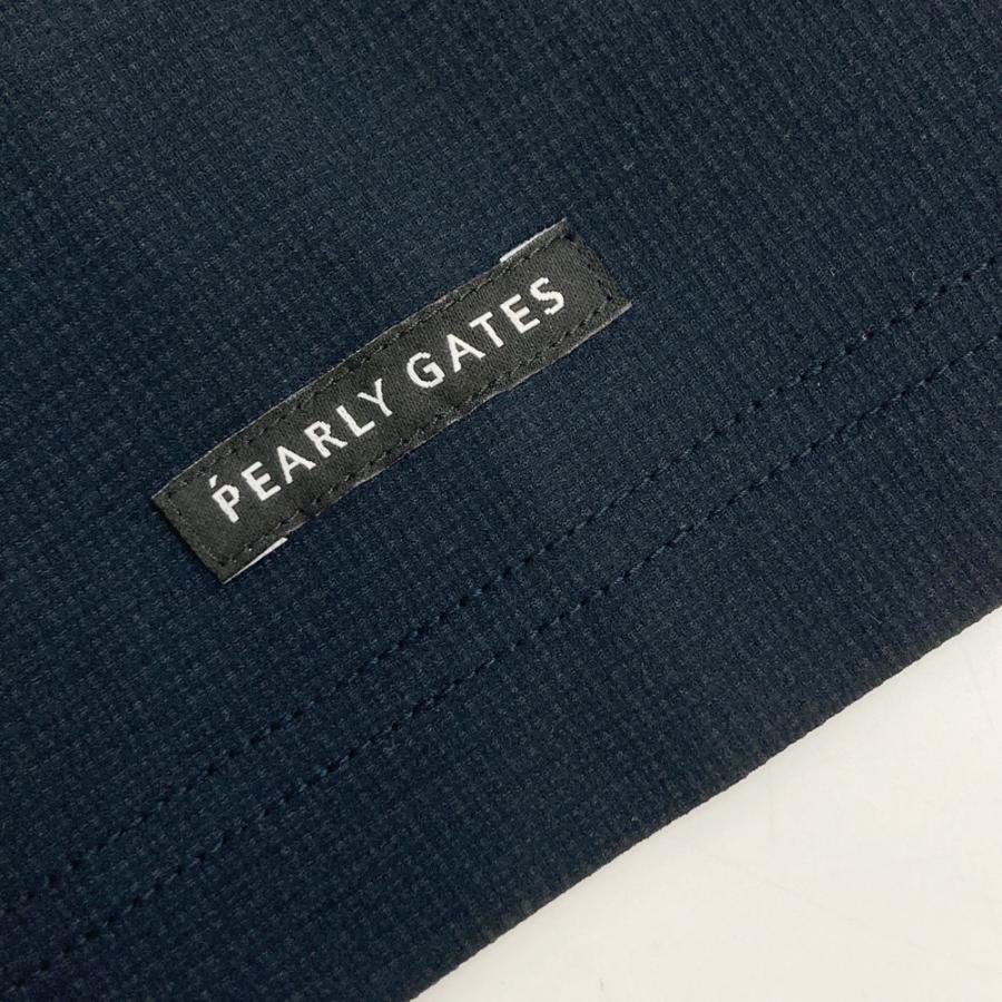 PEARLY GATES（パーリーゲイツ） モックネック 半袖Tシャツ ネイビー系
