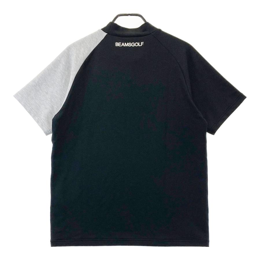 BEAMS GOLF ビームスゴルフ モックネック 半袖Tシャツ ブラック