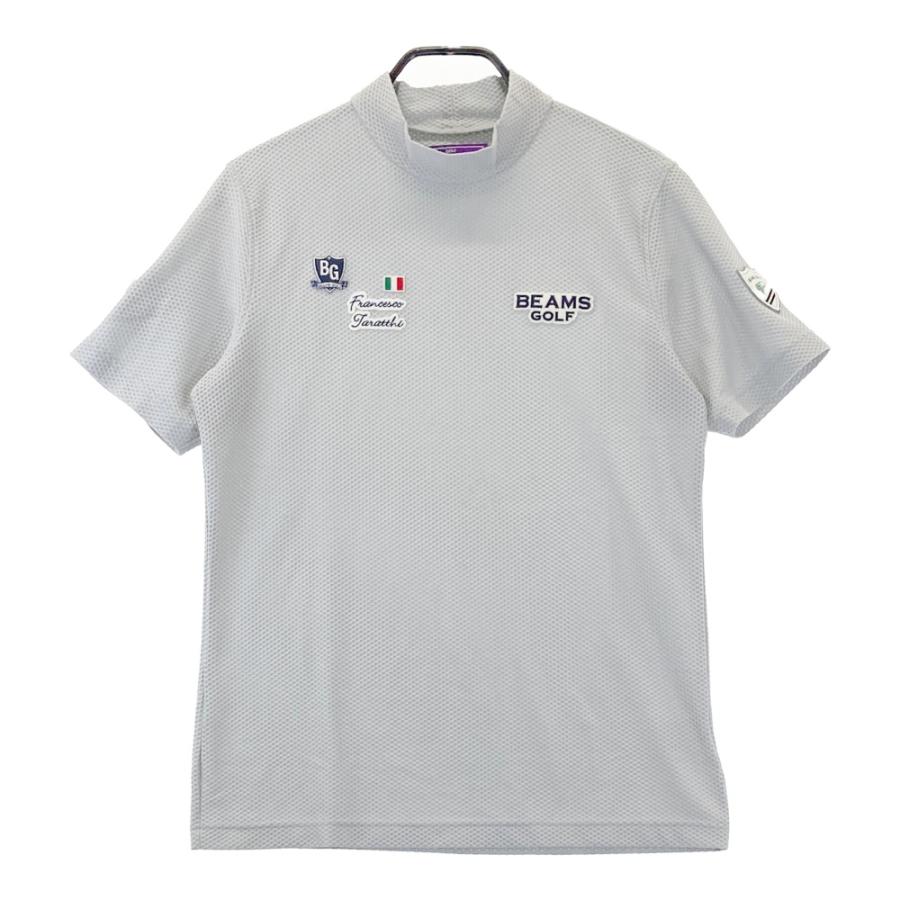 ビームスゴルフ　メンズウェア　グレー　モックネック　半袖　XL BEAMS GOLF ビームスゴルフ 2024年 半袖モックネックTシャツ