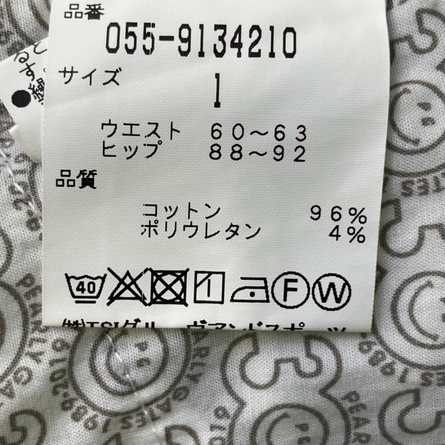 サイズ：1 PEARLY GATES パーリーゲイツ 30周年 ストレッチスカート 花 ブロックチェック柄 ホワイト系 [240101470134] ゴルフウェア レディース ストスト PEARLY GATES パーリーゲイツ 30周年 ストレッチスカート 花