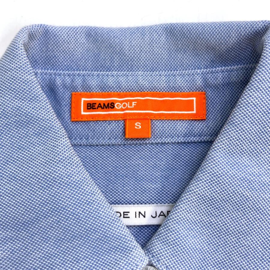 BEAMS GOLF 長袖シャツ 青 BEAMS GOLF ビームスゴルフ 長袖シャツ ブルー系 S ゴルフウェア