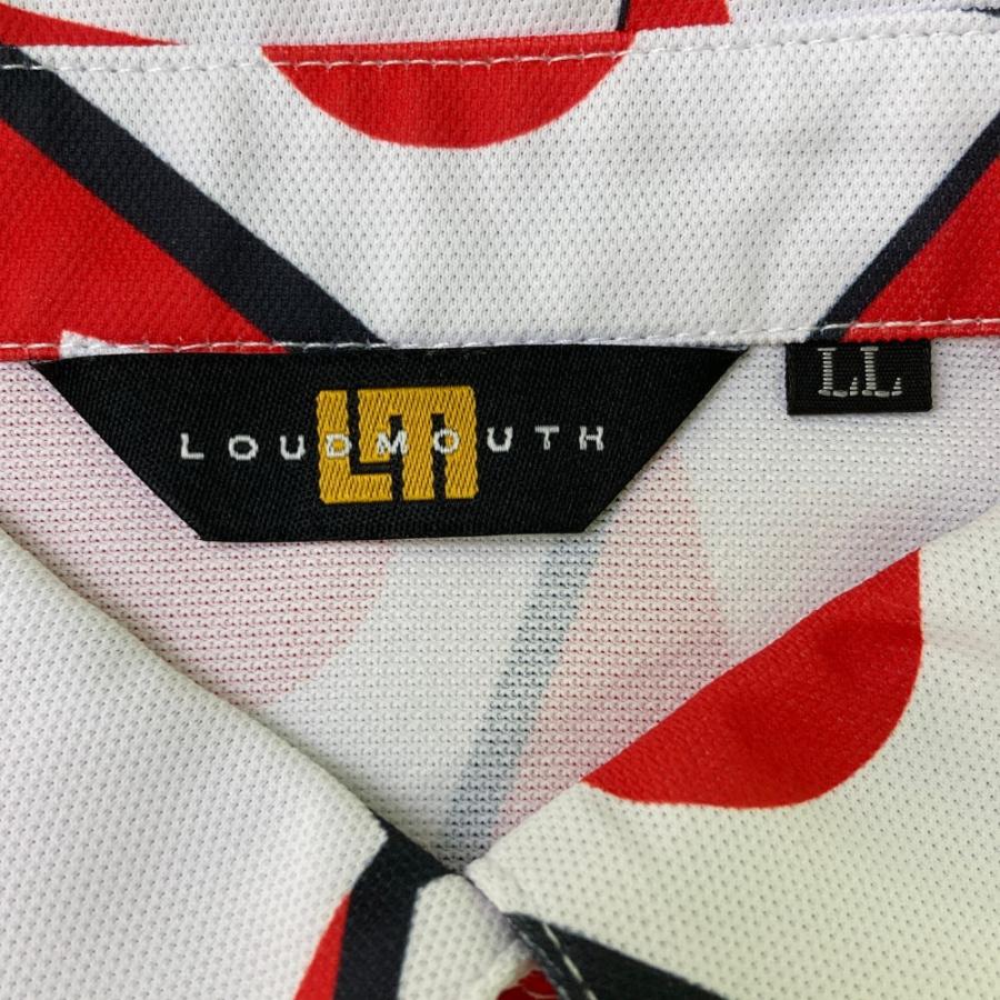 LOUD MOUTH ラウドマウス ; 半袖ポロシャツ ジャパンフラッグ柄