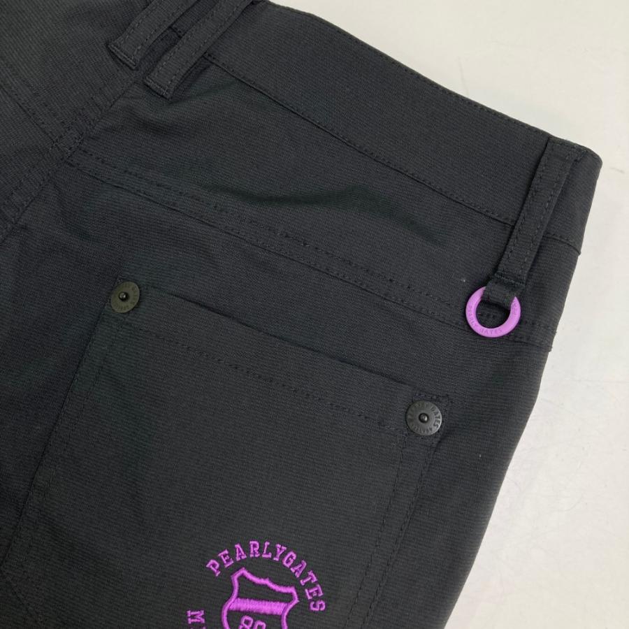 PEARLY GATES パーリーゲイツ ストレッチパンツ ブラック系 1 ゴルフ