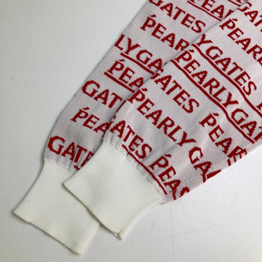PEARLY GATES パーリーゲイツ  ニット セーター 総柄 ホワイト系 0 ゴルフウェア レディースの画像