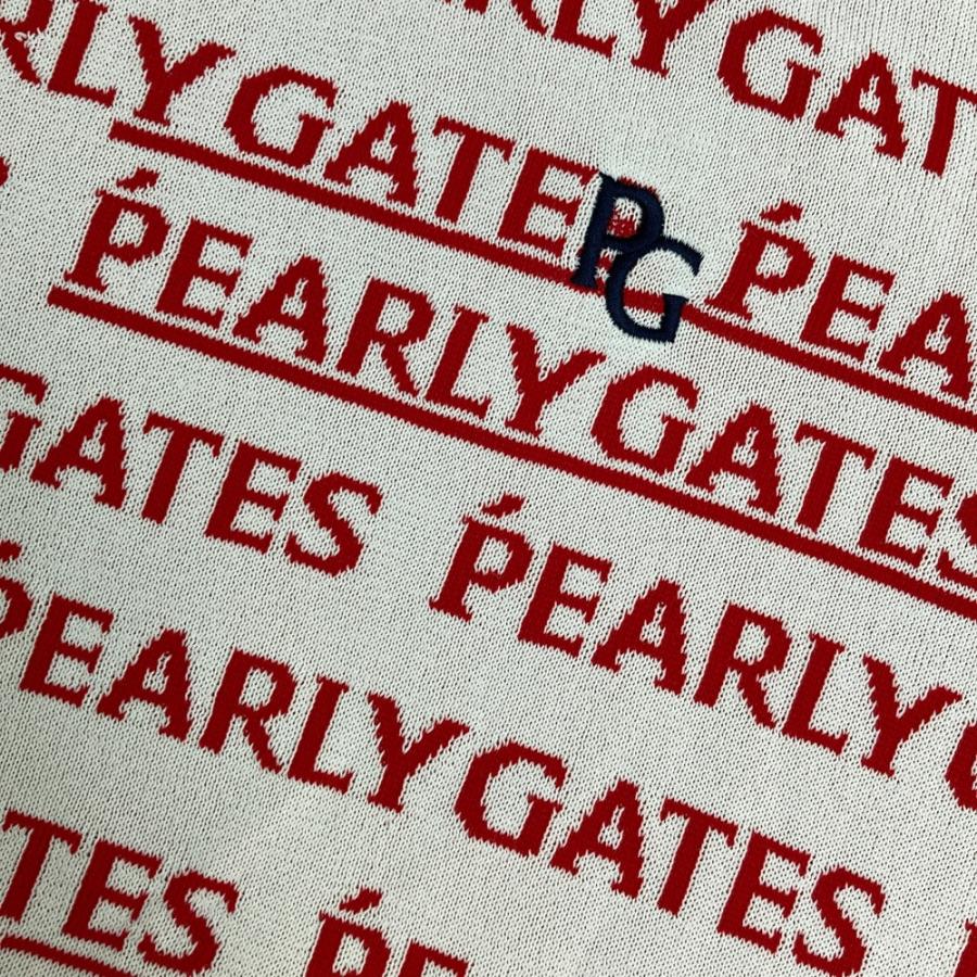PEARLY GATES パーリーゲイツ ニット セーター 総柄 ホワイト系