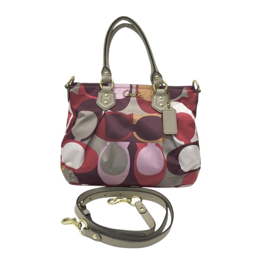 COACH コーチ マルチカラー(総柄)ハンドバック 【美品／希少】 COACH コーチ 2way ハンドバッグ マルチカラー シグネチャー