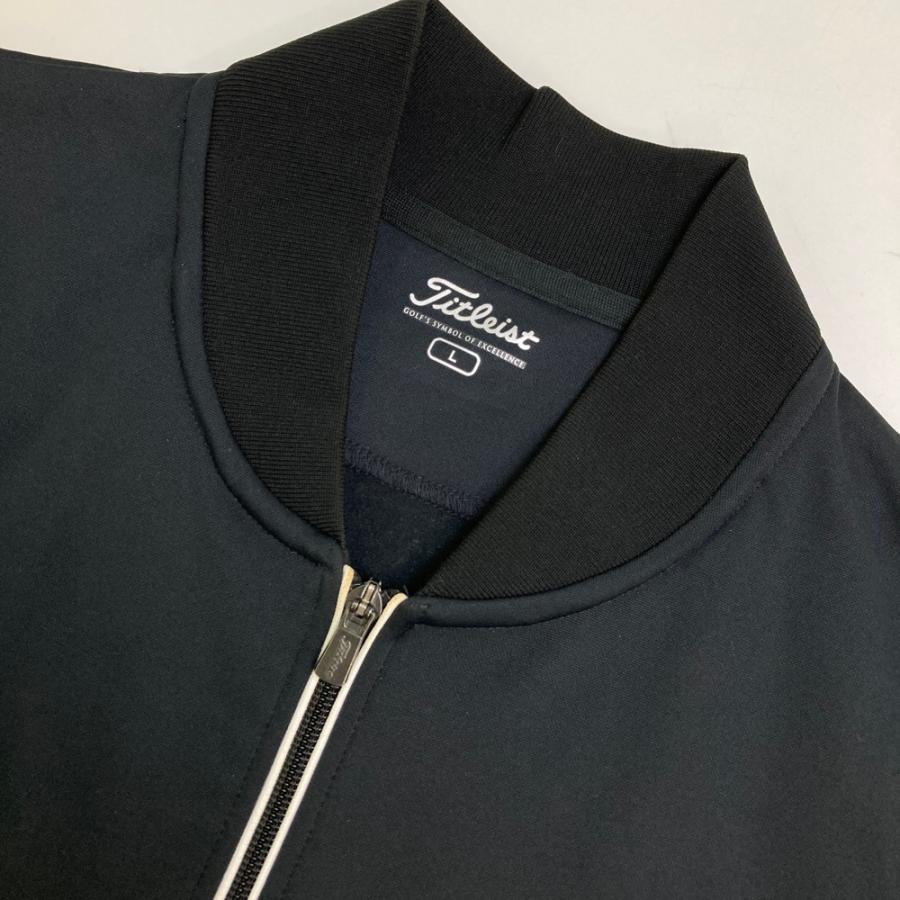TITLEIST タイトリスト 裏起毛 ジップジャケット ブラック系 L ゴルフ