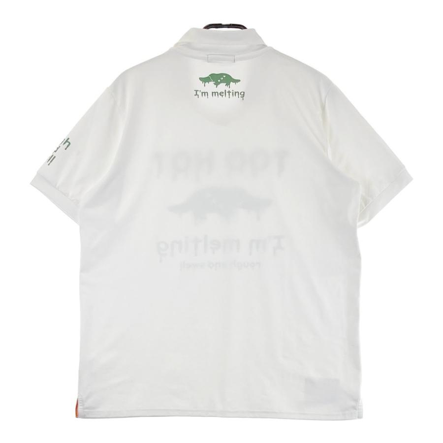 rough&swell ラフアンドスウェル 半袖プリントTシャツ 白 メンズXL ROUGH&SWELL（ラフアンドスウェル） Tシャツ｜中古ゴルフウェア
