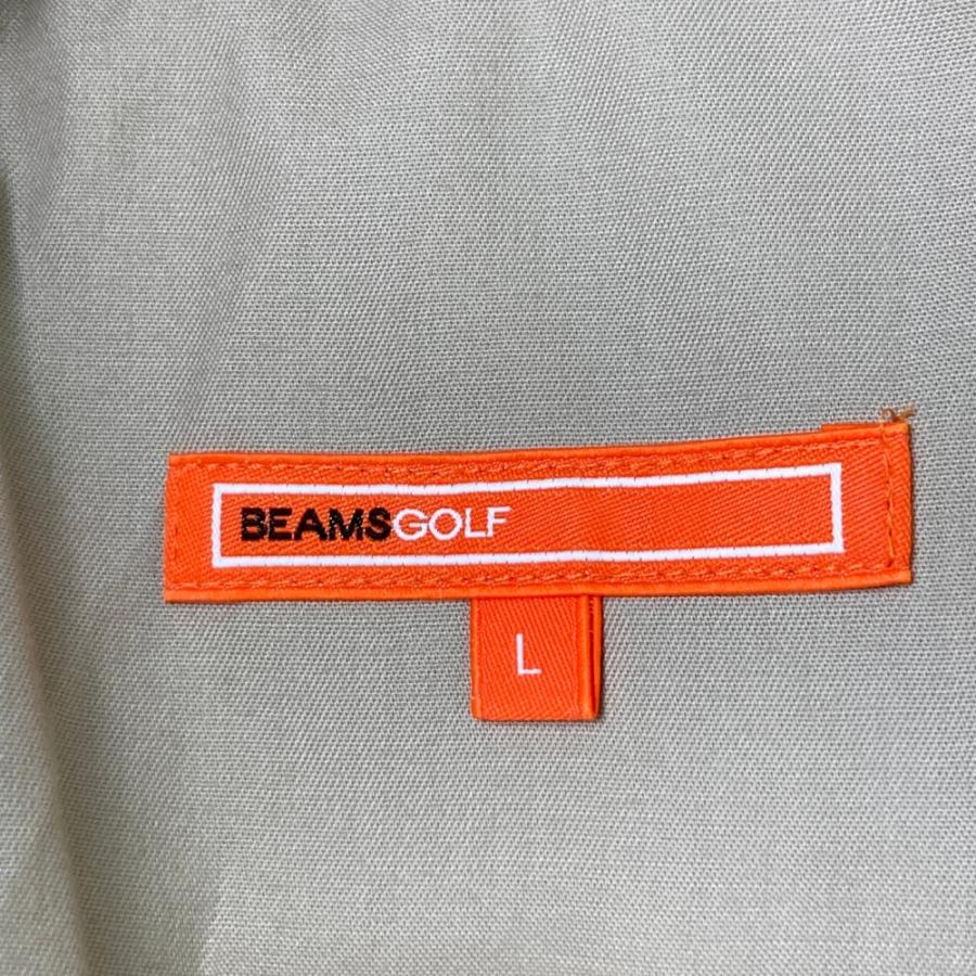 美品 BEAMS GOLF ビームスゴルフ ベージュ ロングパンツ サイドロゴ BEAMS GOLF（ビームス ゴルフ）ORANGE LABEL / サイドライン