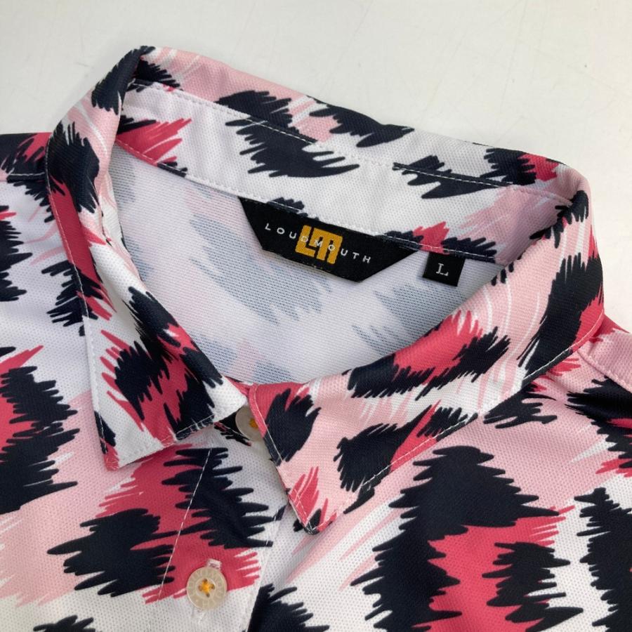 サイズ：L LOUD MOUTH ラウドマウス  ワンピース レオパード ピンク系 [240101471809] ゴルフウェア レディース ストスト LOUD MOUTH ラウドマウス ワンピース レオパード ピンク系
