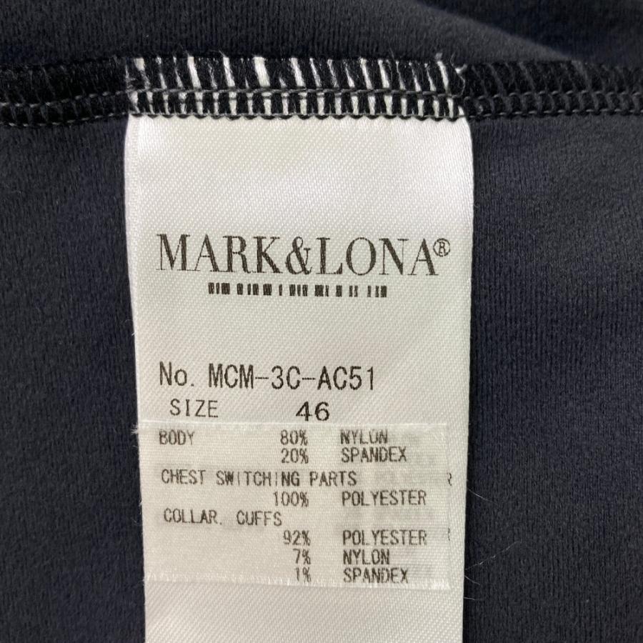 サイズ：46 MARK&amp;LONA マークアンドロナ  裏起毛 ハイネック長袖Tシャツ  グレー系 [240101471812] ゴルフウェア メンズ ストスト MARK&LONA マークアンドロナ 裏起毛 ハイネック長袖Tシャツ