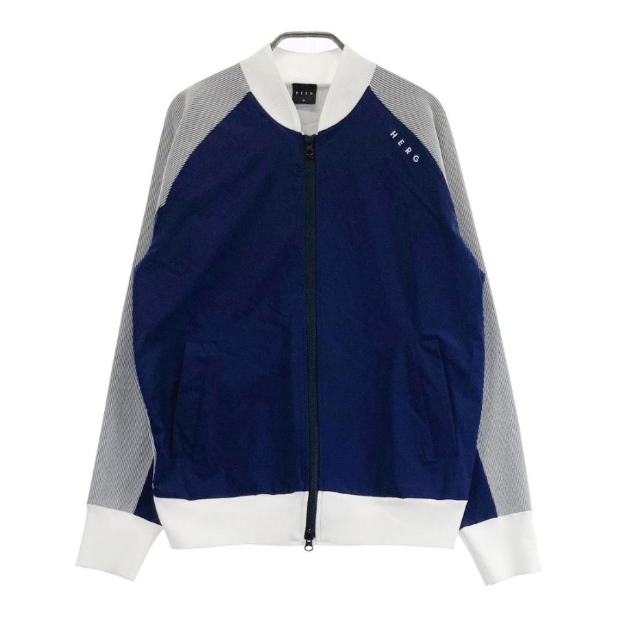 サイズ4: HERG1 ジップジャケット ネイビー ゴルフウェアメンズ HERG1