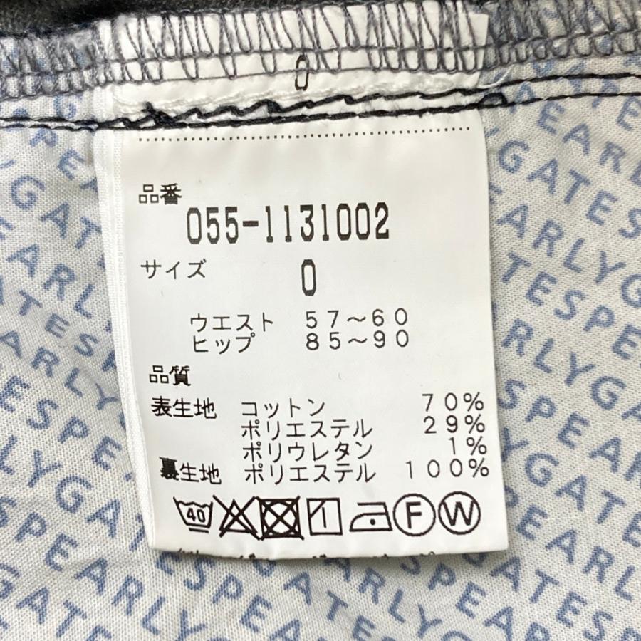 サイズ：0 PEARLY GATES パーリーゲイツ  裏地付 コットン ストレッチロングパンツ  ネイビー系 [240101471848] ゴルフウェア レディース ストスト PEARLY GATES パーリーゲイツ 裏地付 コットン ストレッチロング