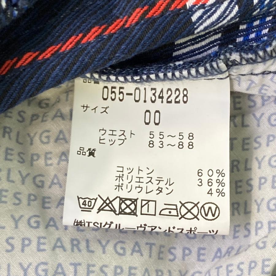 サイズ：00 PEARLY GATES パーリーゲイツ  スカート チェック ネイビー系 [240101471988] ゴルフウェア レディース ストスト PEARLY GATES パーリーゲイツ スカート チェック ネイビー系 00