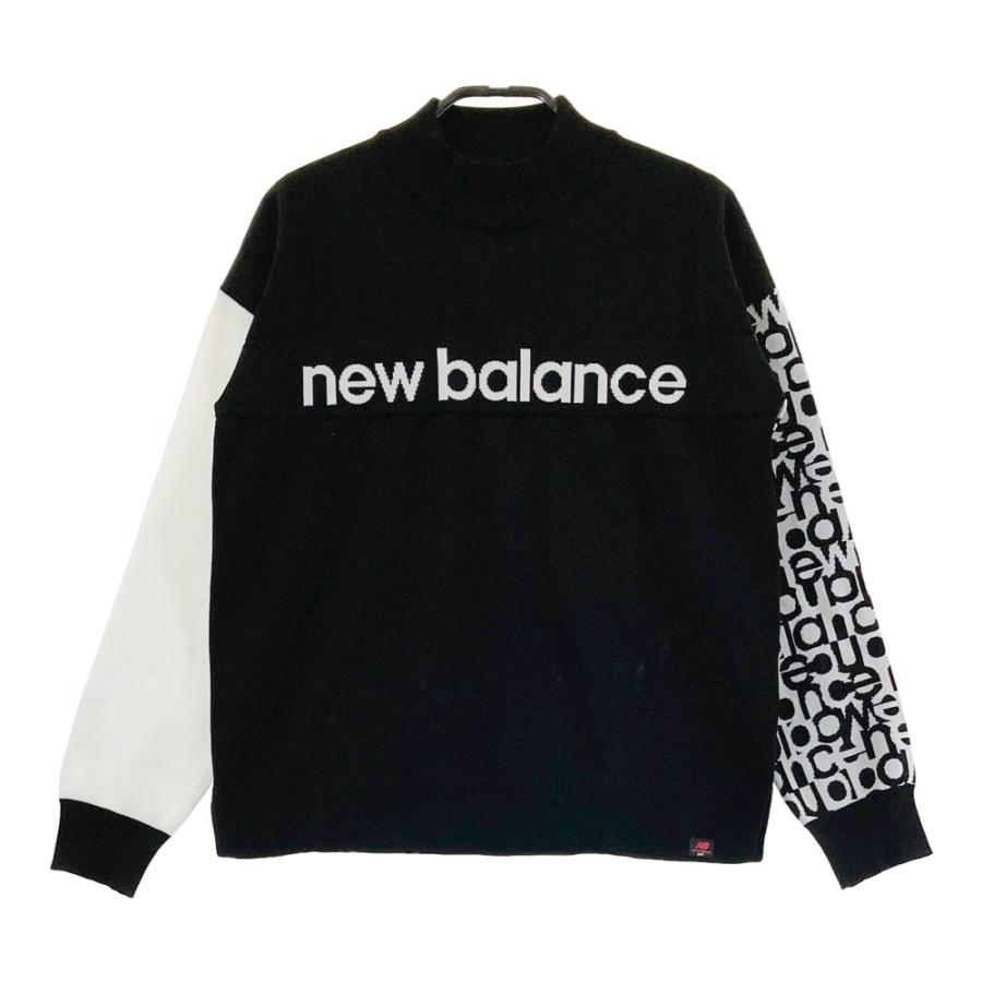 サイズ：1 NEW BALANCE GOLF ニューバランス  ニット セーター  ブラック系 [240101471994] ゴルフウェア レディース ストスト NEW BALANCE GOLF ニューバランス ニット セーター ブラック系 1