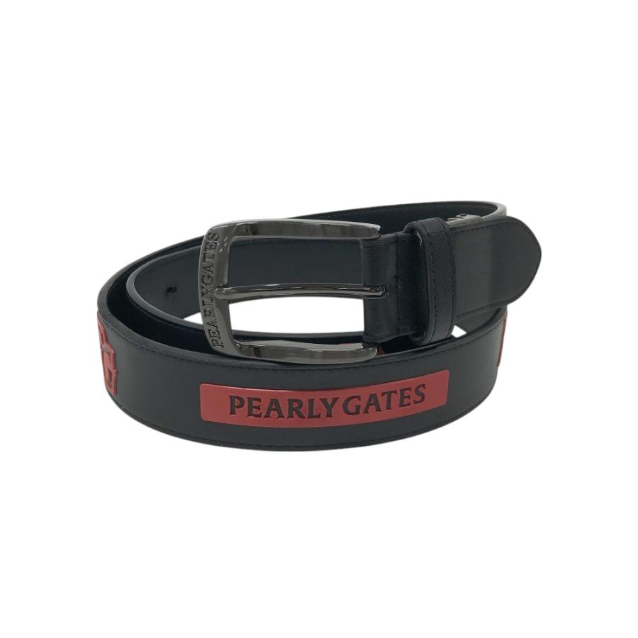 PEARLY GATES パーリーゲイツ ベルト ロゴ ブラック系 ゴルフウェア