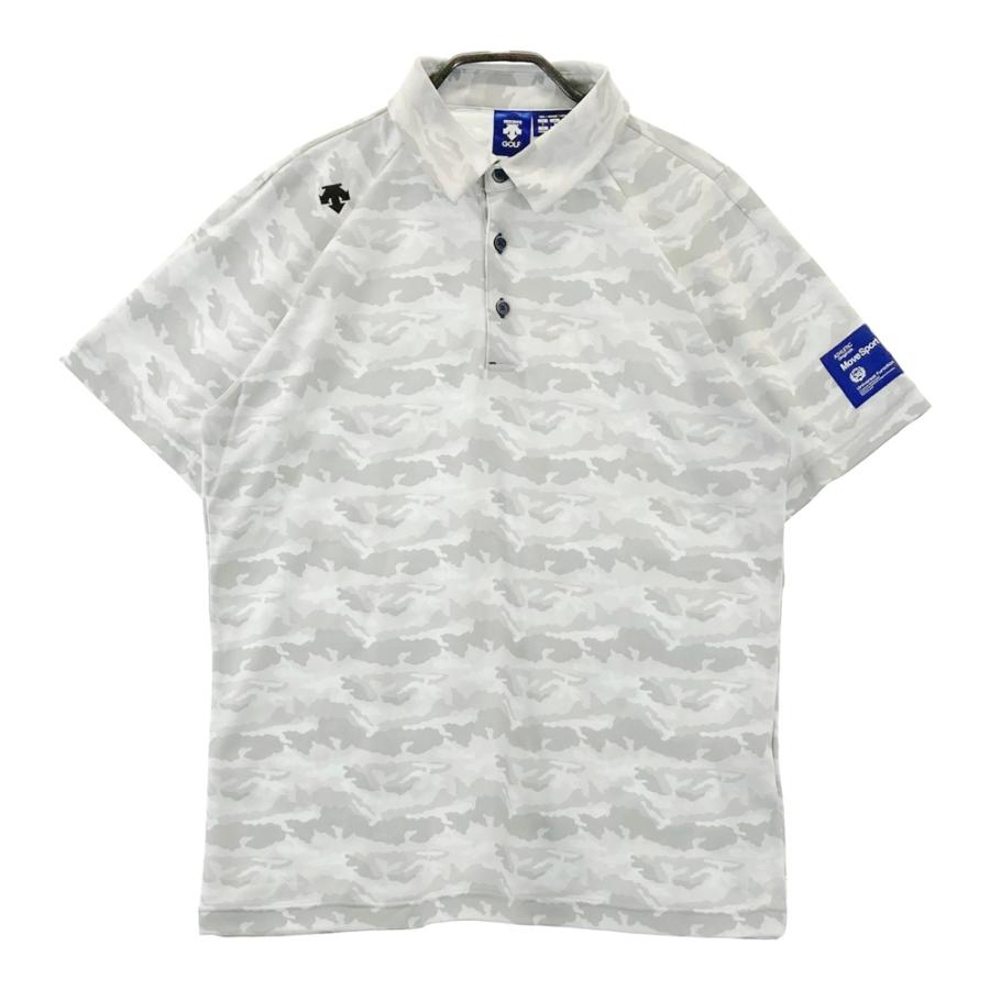 DESCENTE GOLF デサントゴルフ 半袖ポロシャツ 迷彩 カモフラ柄