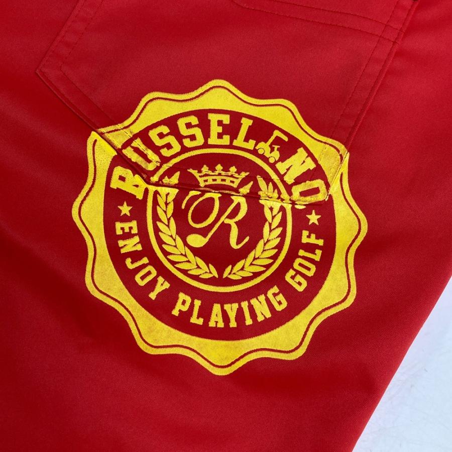 新品 2サイズ(L) ラッセルノレディースロングパンツ RUSSELUNO ラッセルノ ロングパンツ レッド系 2 ゴルフウェア