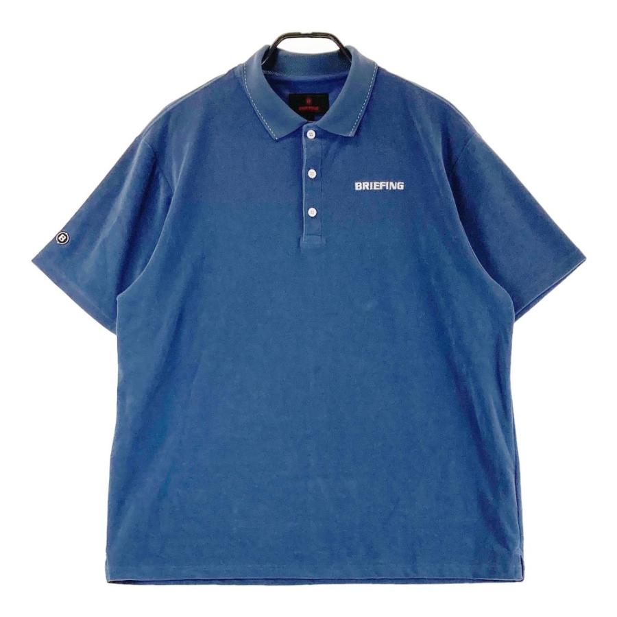 未使用)ブリーフィング ゴルフ メンズ 半袖ポロシャツ M ネイビー BRIEFING GOLF ブリーフィング 半袖ポロシャツ ネイビー系 M