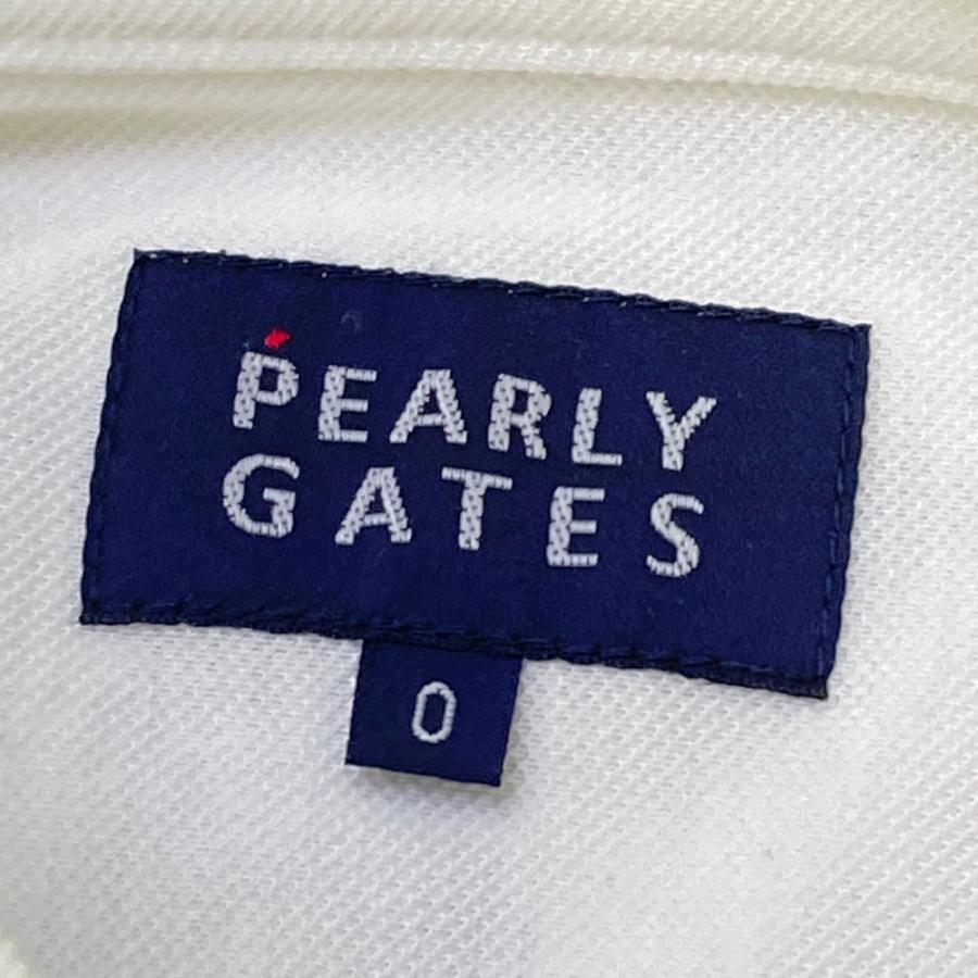サイズ：2 PEARLY GATES パーリーゲイツ  長袖ポロシャツ ボタンダウン  ホワイト系 [240101471559] ゴルフウェア レディース ストスト サイズ：2 PEARLY GATES パーリーゲイツ 長袖ポロシャツ ボタン