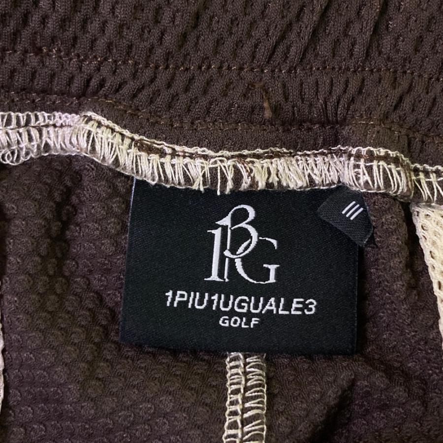 サイズ：3 1PIU1UGUALE3 GOLF GRP146 メッシュパンツ  ベージュ系 [240101472641] ゴルフウェア メンズ ストスト 美品】1PIU1UGUALE3 GOLF GRP146 メッシュパンツ ベージュ系 3