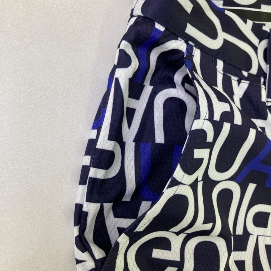 美品】1PIU1UGUALE3 GOLF GRP104 ハーフパンツ 総柄 ネイビー系