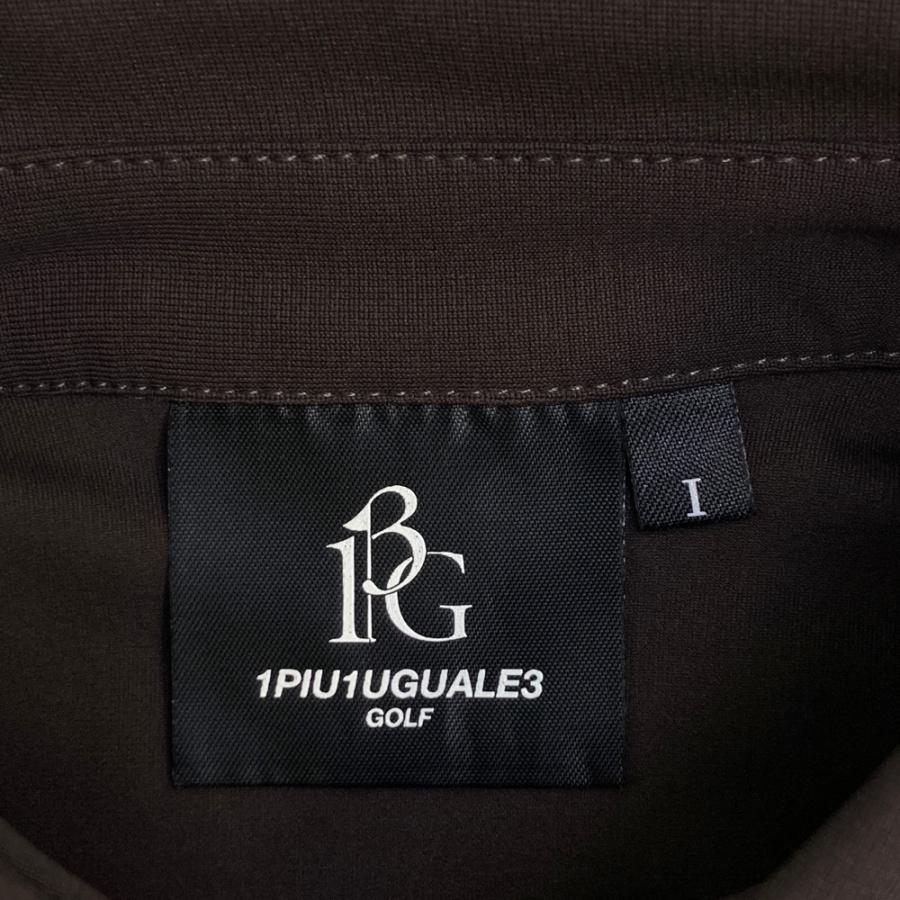サイズ：1 1PIU1UGUALE3 GOLF GST054 半袖ポロシャツ  ブラウン系 [240101472661] ゴルフウェア メンズ ストスト 1PIU1UGUALE3 GOLF GST054 半袖ポロシャツ ブラウン系 サイズ：1