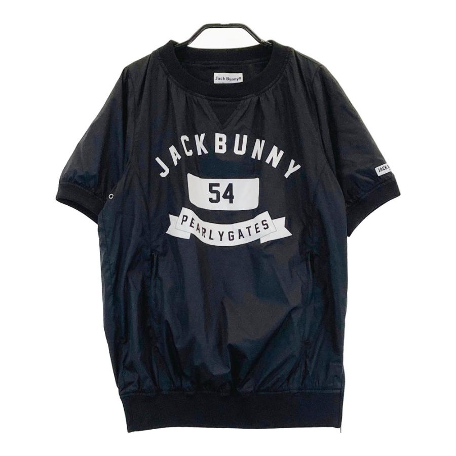 サイズ：1 JACK BUNNY ジャックバニー  裏メッシュ半袖スニードジャック  ブラック系 [240101472716] ゴルフウェア レディース ストスト JACK BUNNY ジャックバニー 裏メッシュ半袖スニードジャック