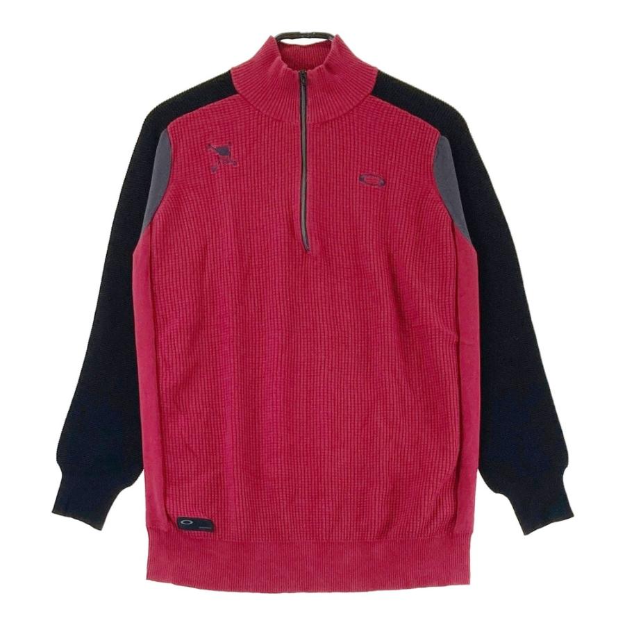 OAKLEY オークリー 461708JP ハーフジップ ニットセーター スカル刺繍