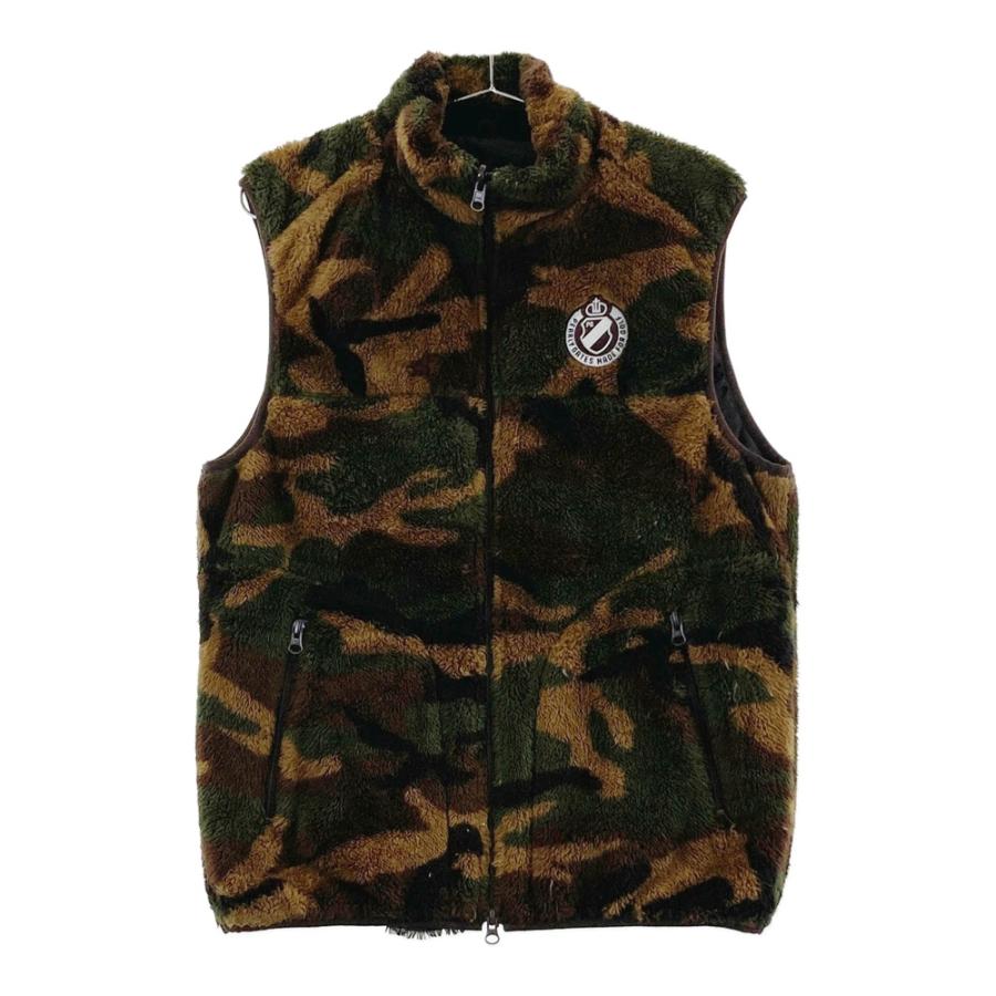 PEARLY GATES パーリーゲイツ ボア ジップベスト カモフラ 迷彩柄